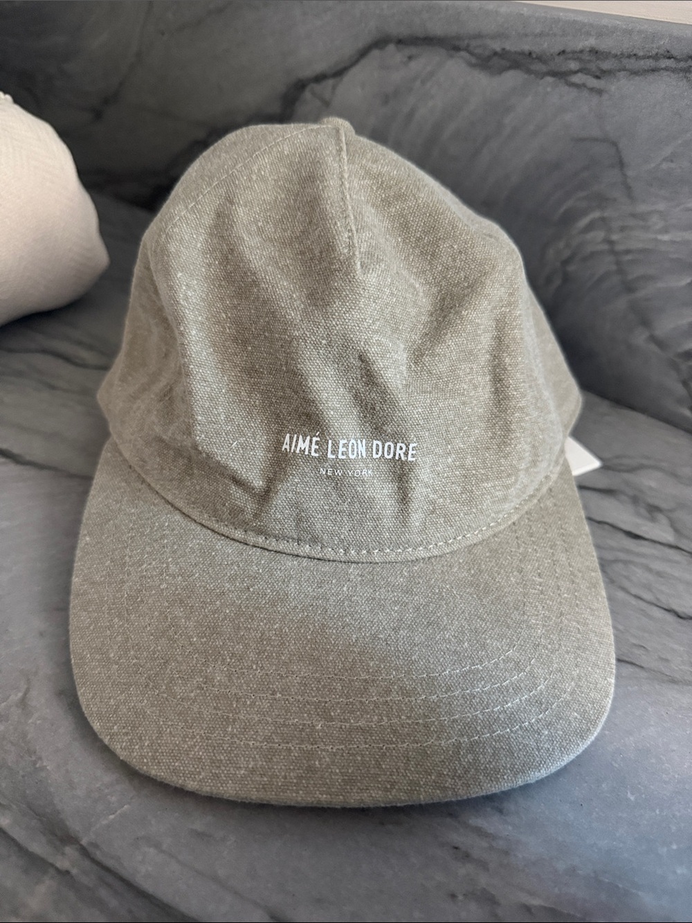 Aime Leon Dore Men’s Nylon Sport Snap Back Gray Beige Hat